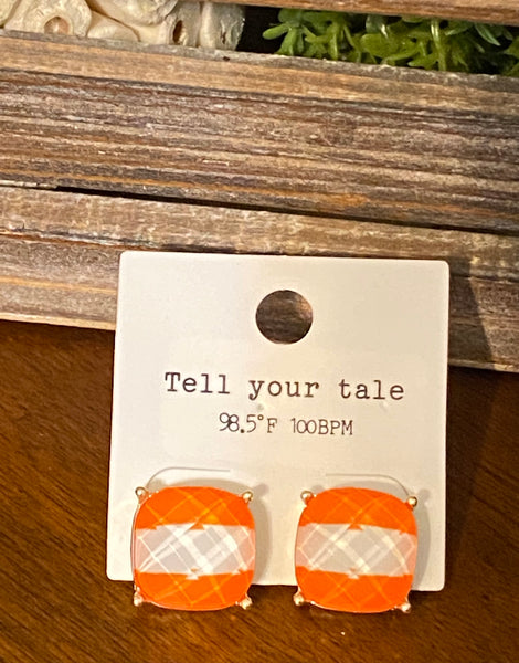 Game Day Faceted Stud Earrings