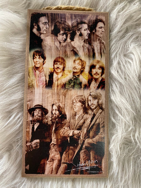 Beatles Group Collage Sign
