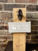 Wooden Sleeping Baby Sign